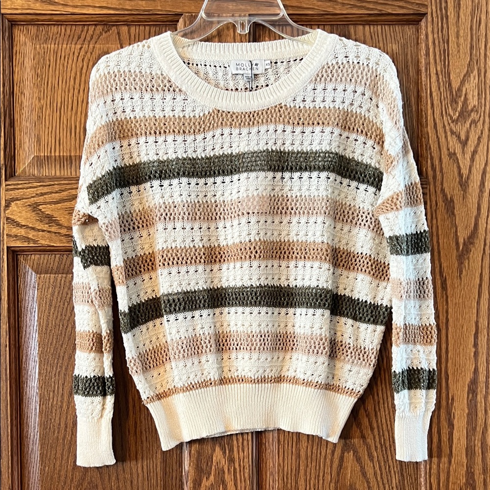 Molly Bracken Women's Striped Knit Sweater